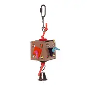 Kazoo Cardboard Activity Box with Bell Bird Toy Small