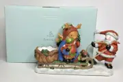 PartyLite Snow Days Sledding Tealight Holder Rare Retired New In Box P9B/P90405
