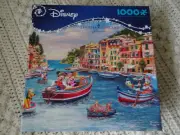 Disney Thomas Kinkade MICKEY and MINNIE in ITALY 1000 Piece Puzzle New