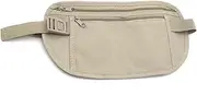 [YuanYouTong] Secure Travel Money Belt, Anti-Theft Passport Holder Travel Wallet for Men Women, Hidden Under Clothes Belt Wallet, Security Travel Pouch, Waterproof Waist Bumbag for Money, Cards and