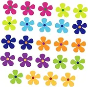 24pcs Flower Magnets Sticker Decorative Decor for Fridge Car Home Decor Spring Theme DIY Craft Project Accessory