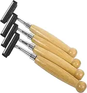 LOLIPPYY 4 Pcs Handle Razor Durable Stainless Steel Beard Clipper Tug Hair Trimmer for Smooth Shaving at Home Travel