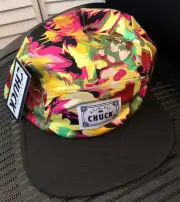 CHUCK Original Five Panel Camp Hawaiian Summer Aloha Colorful Strapback Hat Cap