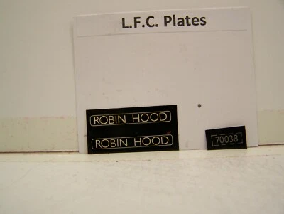 LFC BR 70038 Robin Hood Name plates black