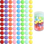 Witlans 80pcs Chinese Checker Replacement Balls - 8 Solid Color 14mm Acrylic Marbles for Checker, Marble Run, Aggravation and Traditional Games