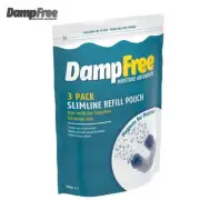 3 Pack DampFree Moisture Absorber Non-Scented Slimline Refill Crystals Odours