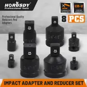 8Pc Impact Socket Reducer Set Heavy Duty Adaptor For Ratchet Wrench With Case