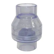 Valterra PVC Swing Check Valve Slip (No Spring) Clear Blue, 2 inch, 200-C20W