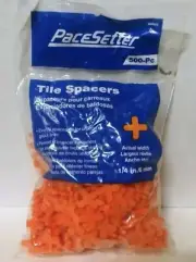 Pacesetter 500-Pack 1/4" Orange Plastic Tile Spacer - 604925