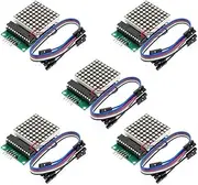 5pcs MAX7219 Dot Matrix Module DIY Kit 5V Interface 8 x 8 Single-Chip MCU LED Display Control Module