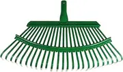 Generic Leaf Rake Head Garden Rake Head Quick Cleaning High Carbon Steel Replacement Accessory Gardening Tool for Agriculture Garbage