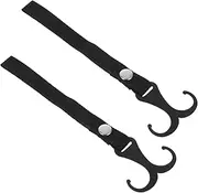 PRETYZOOM 2 Pcs Stroller Hook Organizer and Hooks for Pram Straps for Jogging Shopping Walking with Frontmounted Convenience Wide Compatibility