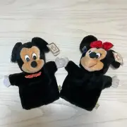 Rare 1993 Disney Applause Mickey & Minnie Mouse Hand Puppet Vintage Collectible