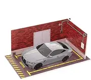 PVC Model Car Display, Model Car Garage Scene, 1/32 Scale Car Scene, Diecast Car Accessories, Model Car Parking Lot, Automobile Model Display, Parking Lot Assembly Toy, Diecast Car Parking Lot