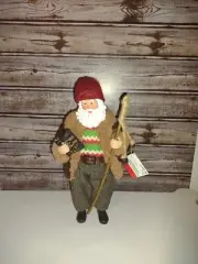 Christmas Santa Claus 10" Figure Collectible Bird Watching Binoculars
