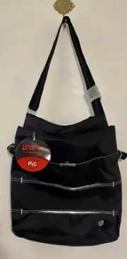 Wilson Tennis Black Crossbody Shoulder Bag Tote Athletic Travel New Pickle Ball