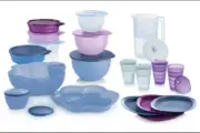 Tupperware Impressions Get It All Set Plus As A Bonus Matching Mini Bowls! Rare