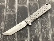 TwoSun Folding Knife YJ01-V1 Titanium Handle Pocket Knife TS20-YJ01-V1-Crater