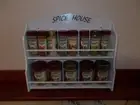 Spice Rack 13 to 21 jar SPICE HOUSE IN White New Design ( made in OZ )