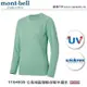 【速捷戶外】日本 mont-bell 1104939 Wickron Zeo 女圓領彈性輕保暖中層衣(藍綠),登山,健行,montbell