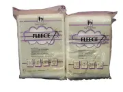 Set of 2 Fleece Handler Textile Corp White 1 Yard x 45" Wide 100% Polyester