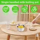 3 Quart Saucepan with Glass Lid Stainless Steel Small Milk Pan Safe Small qrRzV