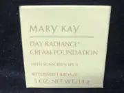 Mary Kay~DAY RADIANCE Cream Foundation~.5 OZ~ SPF8~ BITTERSWEET BRONZE~ NOS~ NIB