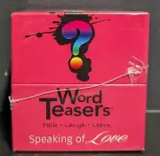 Word Teasers Speaking of LOVE TALK LAUGH LOVE Conversation Starter Couples NEW