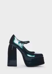 [Koi Footwear] Teal Sweet Attitude Platform Heels