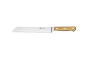 Maserin 0AU631221 - 21cm Stainless Steel Bread Knife (Olive Wood Handle)
