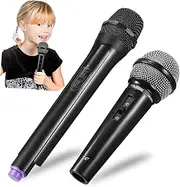 ibasenice Pack Fake Microphone Toys Pretend Play Props for Boys and Girls Realistic Plastic Microphone Models for Toddlers Party Role Play