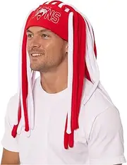 AFL Sydney Swans Dreadlock Pez Beanie Fun Hat, Red White