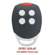 Ditec Gol4c Garage Door Remote 433.92mhz Fixed For Ditec Remote Garage Door Opener 433mhz Face To Face