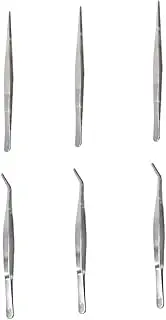 Professional Garden Tool Set 6pcs Stainless Steel Tweezers for Gardening Planting Succulent Compact Garden Tool for Home and Outdoor Use