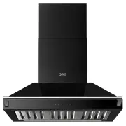 Belling 90cm Pyramid Canopy Rangehood, Gloss Black BPC90BR