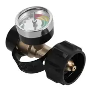 Adjustable Gas Tank Adapter Propane Pressure Gauge Fittings