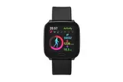 Timex iConnect Active 37mm Black Resin Strap Smartwatch (TW5M34100)