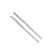 2pcs 2.3mm HSS M35 Round Shank 4 Straight Flutes Machine Cutter Chucking Reamer