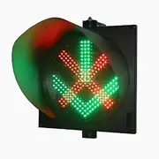 parking Lot Warning Traffic Signal,Red Cross Green Arrow Single Light,tunnel Toll Station Led Indicator,waterproof And Dustproof,protection Grade IP53,high And Low Temperature Re(Size:200 type (220V))