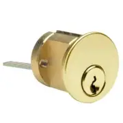 Kaba Ilco 7075FA10-03-KA2 Rim Cylinder Bright Brass