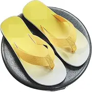 [LUCBEI] Shark Slippers Fashion Casual Flip-Flops Men's Flip-Flops Summer Clip-on Shoes Gradient Sandals Indoor Outdoor Summer Sandals (Color : Gradient Yellow, Size : 44)