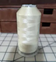 5000M White Polyester Embroidery Machine Thread Single Large Spool