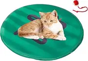 Interactive Cat Toy | Automatic Fast Rolling Ball in Pouch - Hiding Cover, Catching Game for Exercise Stimulation Indoor Outdoor Boredom