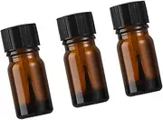 3PCS 5ml Nail Polish Sample Bottles Amber Nail Polish Bottle Nail Polish Jars Empty Gel Polish Bottles Empty Bottles for Nail Oil