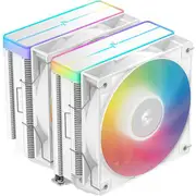 DEEPCOOL AG620 V2 White CPU Cooler 2 x 120mm ARGB Fan, Support Intel LGA 1851/ 1700 / 1200 / 1151 / 1150 / 1155, AMD AM5 / AM4 [R-AG620-WHAMMN-GJD]