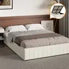 Oikiture Bed Frame Queen Double King Single Gas Lift Storage Base Velvet FURB