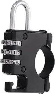 Zerodeko Theft Combination Helmet Lock with Keyless Design Secure Fastening for Motorbike Bicycle and Scooter Durable Hook for and Reliable Protection
