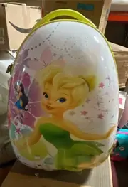 Tinker Bell Luggage for Kids 18 Inches Hard Sided Egg Shaped Kids Suitcase
