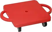 Floor Scooter Board with Handles 11.8 Inches with Rollers Coordination for Kids Sitting Scooter for Homeschool Playground Gym