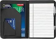 Gorbado Junior Padfolio Folder - A5 Portfolio Binder Case with 5 x 8 Writing Pad and Interior Storage Pocket Executive Business Organizer for Men Women, Black.